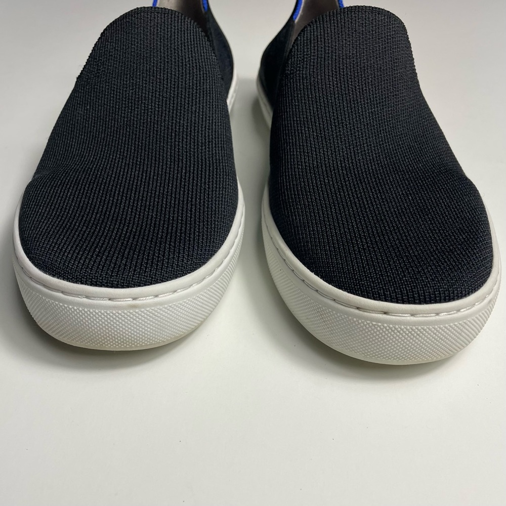 Rothy’s The Original Slip On Sneaker Solid Black Sz 8.5 - Picture 3 of 10